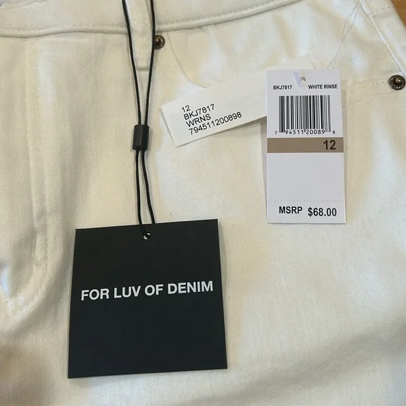 NWT For Love of Denim white denim shorts - Picture 3 of 4